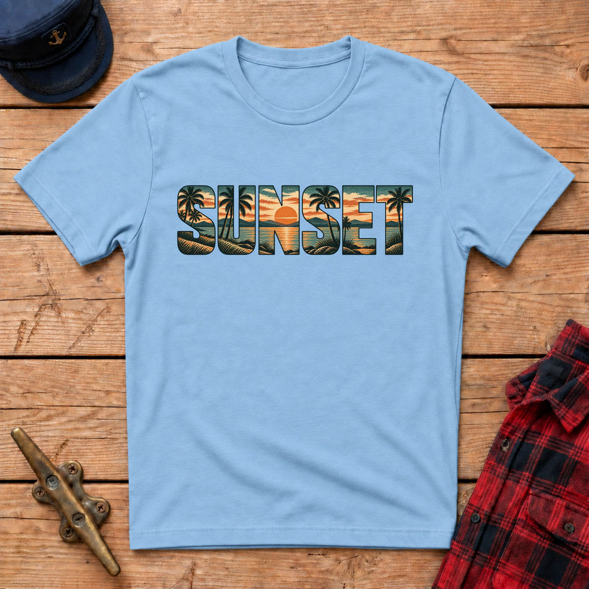 Sunset Cutout Graphic Tee