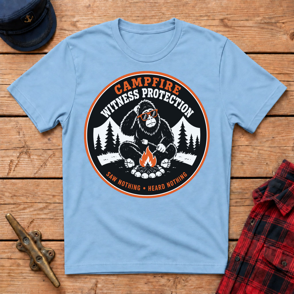 Campfire Witness Protection Graphic Tee