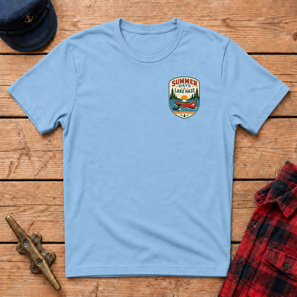Summer Days & Lake Haze Graphic Badge Tee