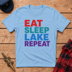 Eat Sleep Lake Repeat Graphic Tee