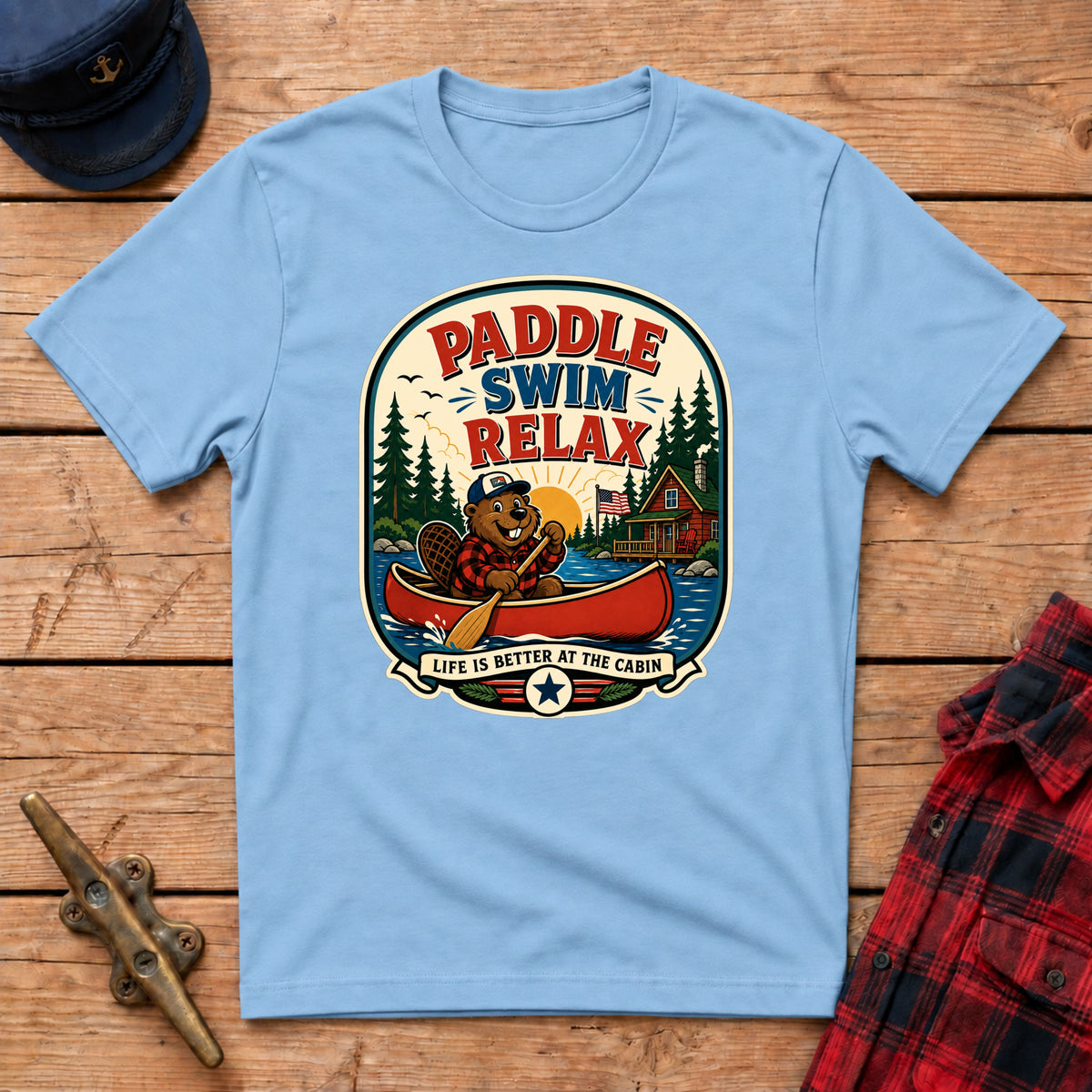 Paddle Swim Relax Graphic Tee