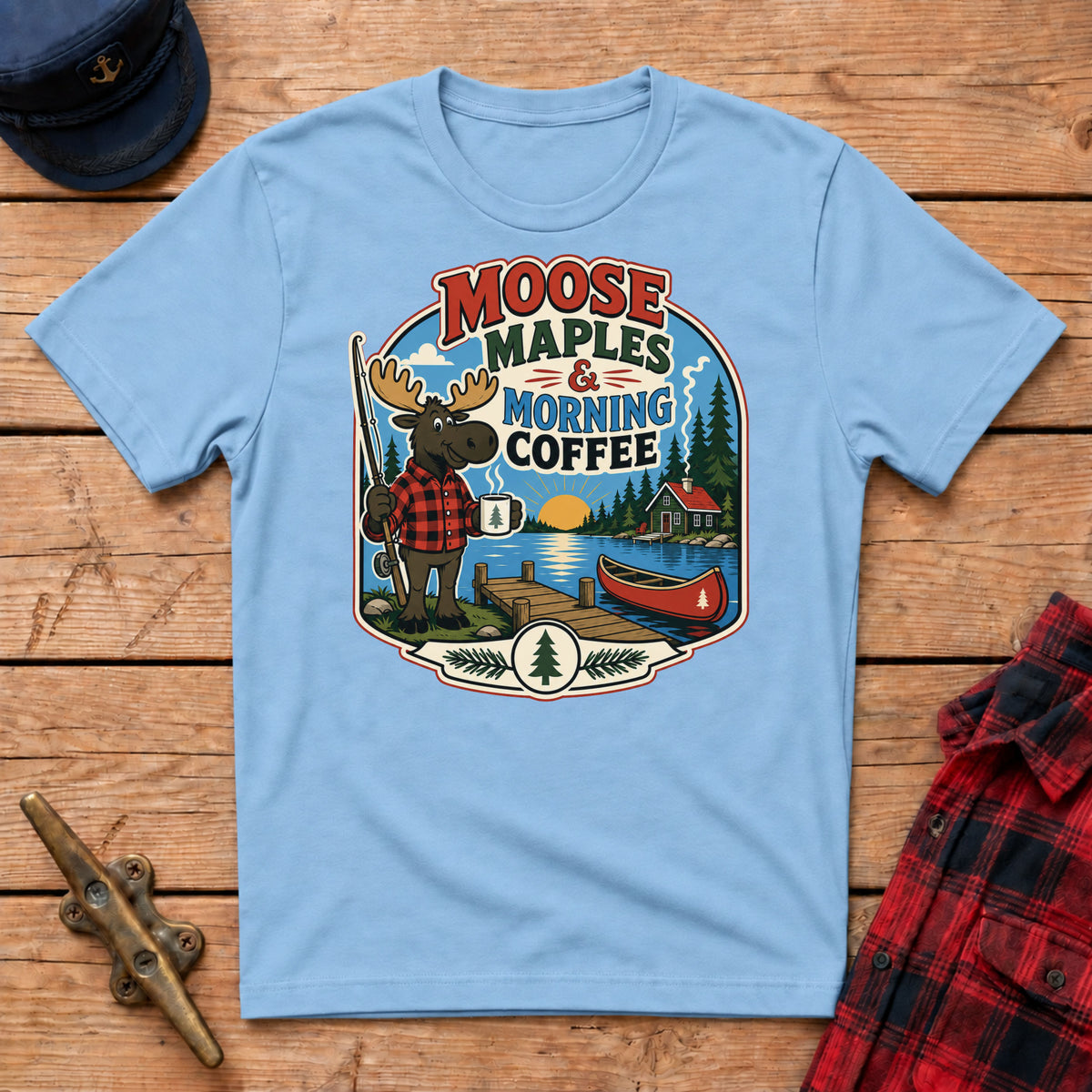 Moose, Maples & Morning Coffee Graphic Tee
