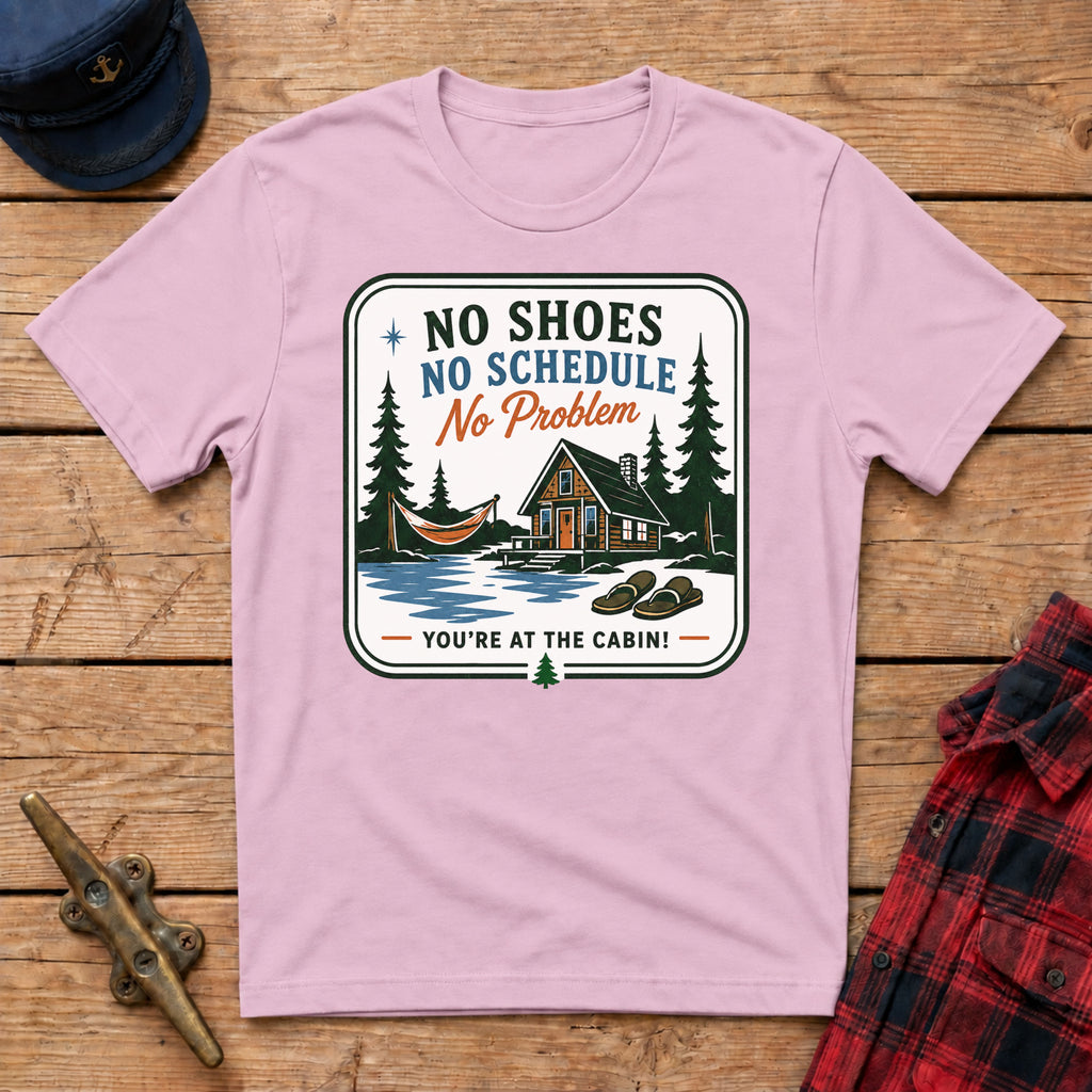 No Shoes No Schedule No Problem Graphic Tee