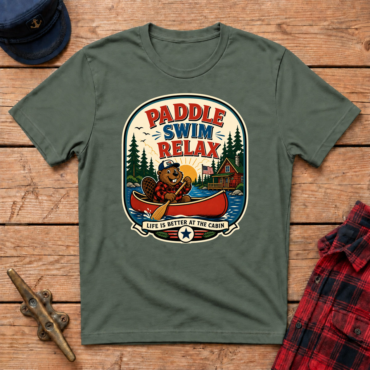 Paddle Swim Relax Graphic Tee