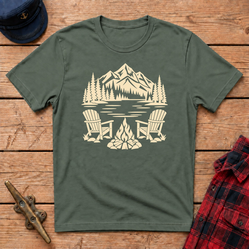Lakeside Campfire Graphic Tee