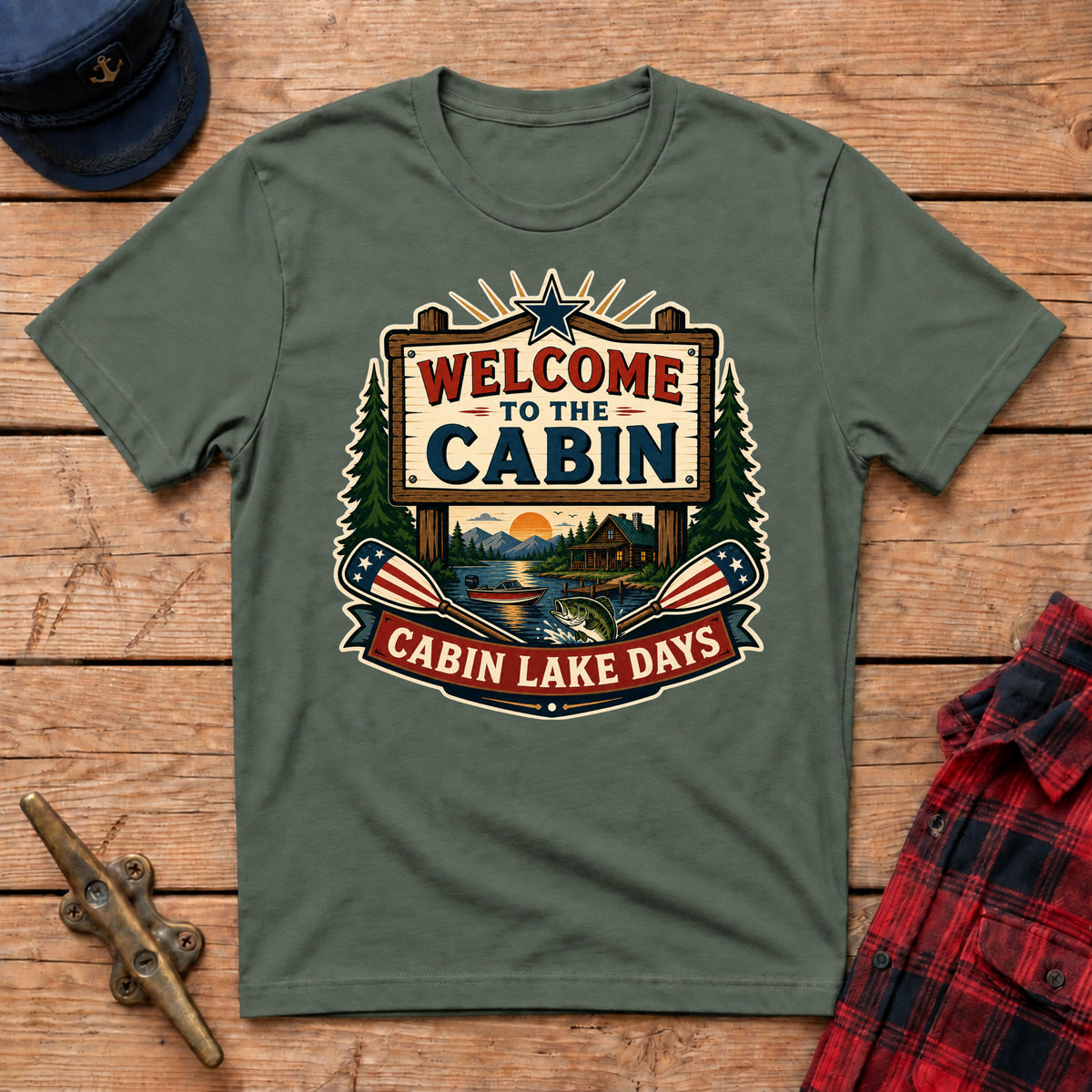 Welcome to the Cabin Graphic Tee