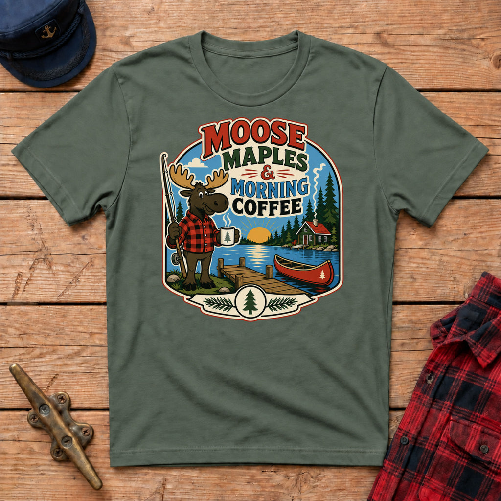 Moose, Maples & Morning Coffee Graphic Tee