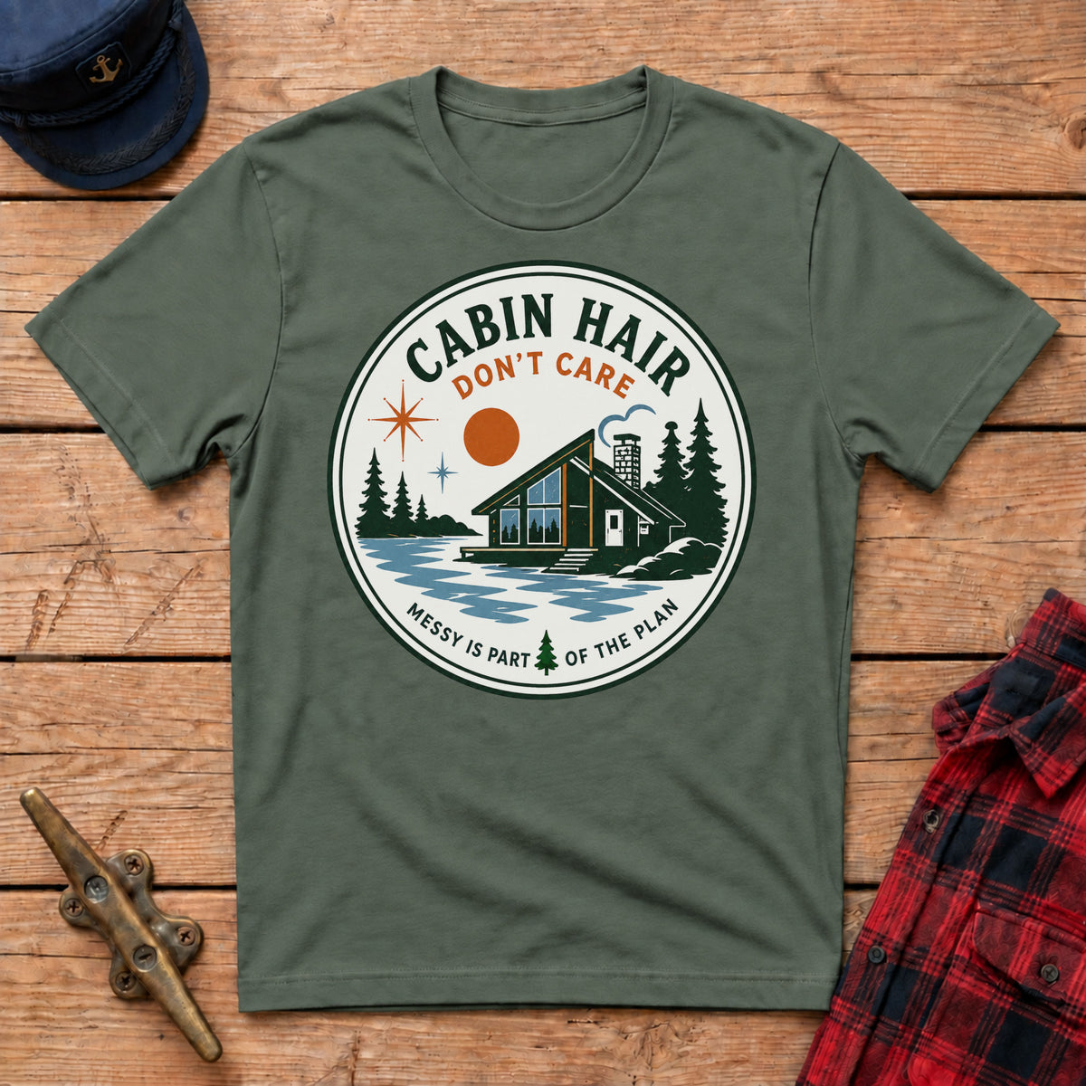 Cabin Hair Don't Care Graphic Tee