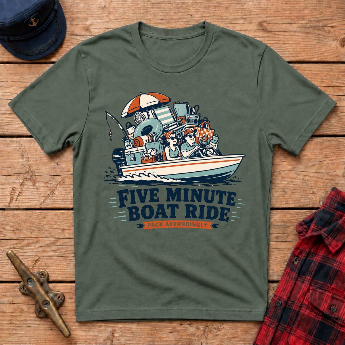 Five Minute Boat Ride Graphic Tee