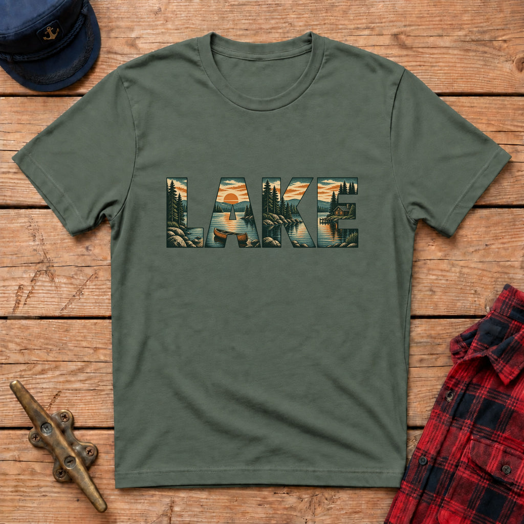 Lake Cutout Graphic Tee