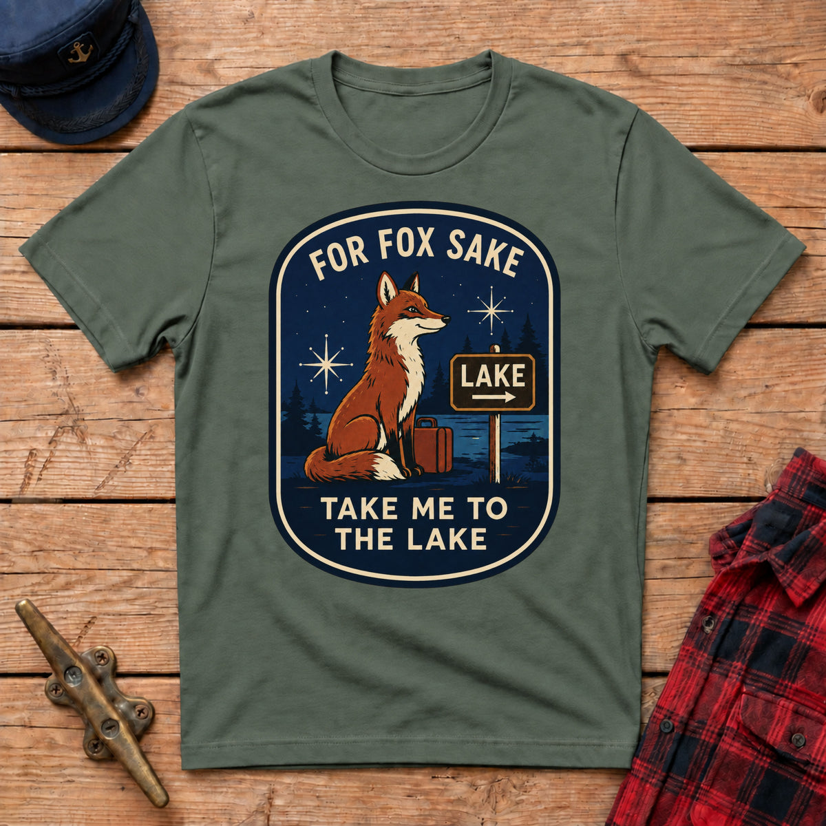 For Fox Sake Take Me to the Lake Graphic Tee