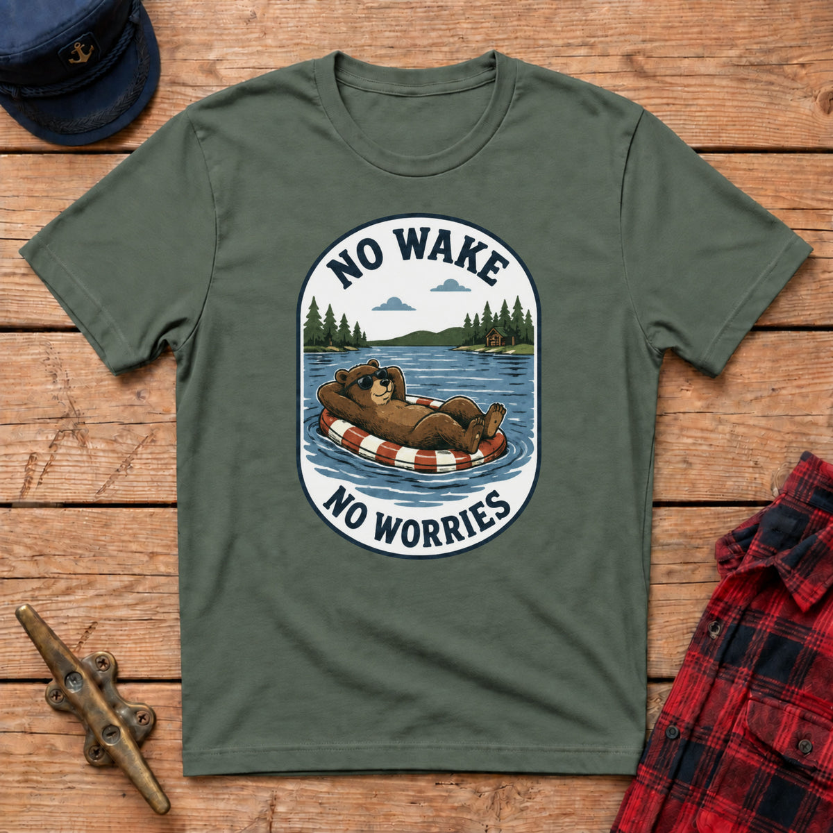 No Wake No Worries Graphic Tee