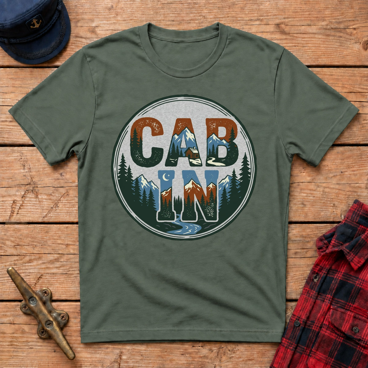 Cabin Circular Badge Retro Tee