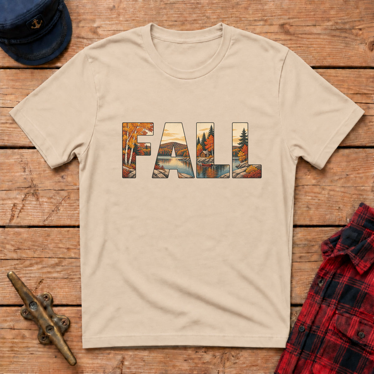 Fall Cutout Graphic Tee