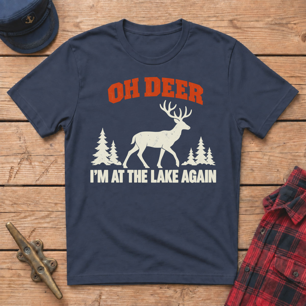 Oh Deer I'm at the Lake Again Graphic Tee