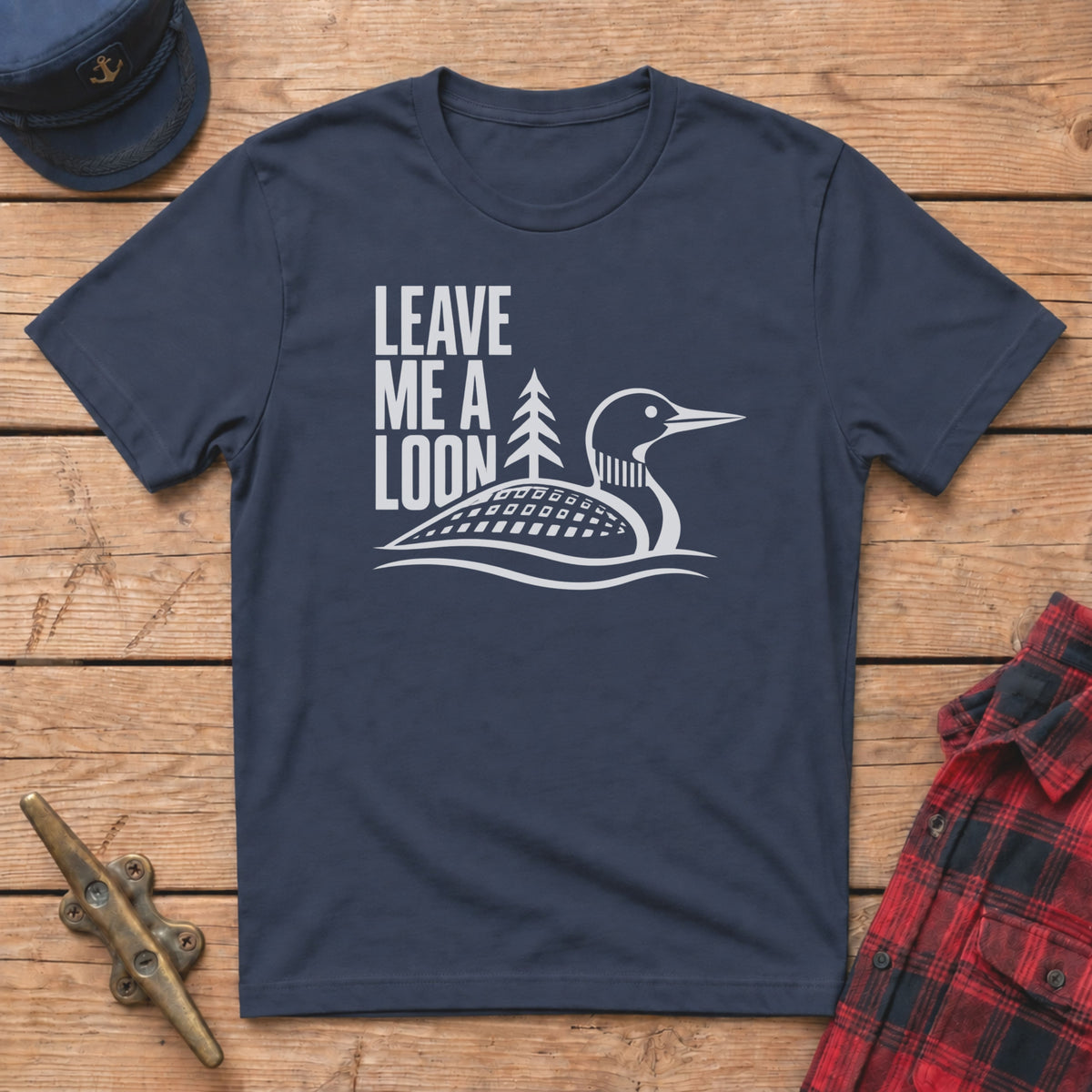 Leave Me a Loon Silhouette Graphic Tee