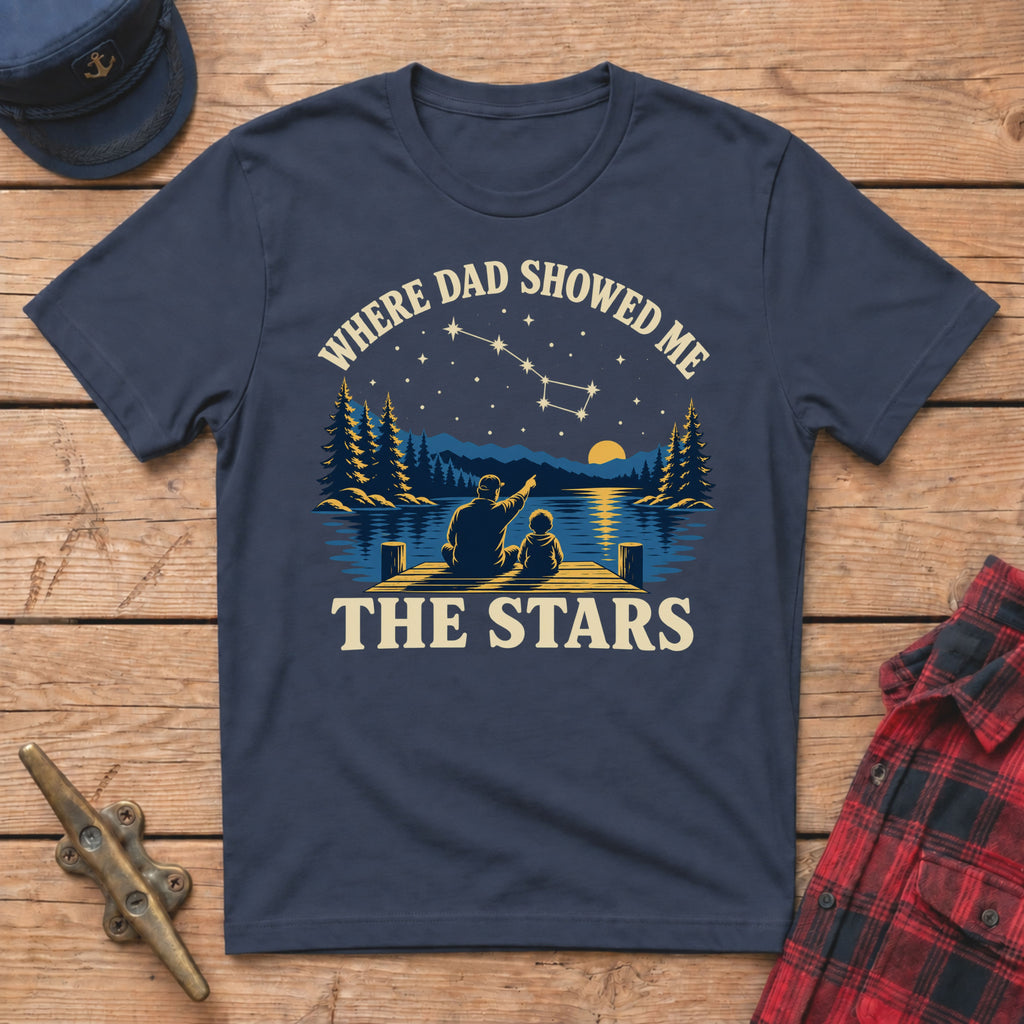 Where Dad Showed Me the Stars Graphic Tee