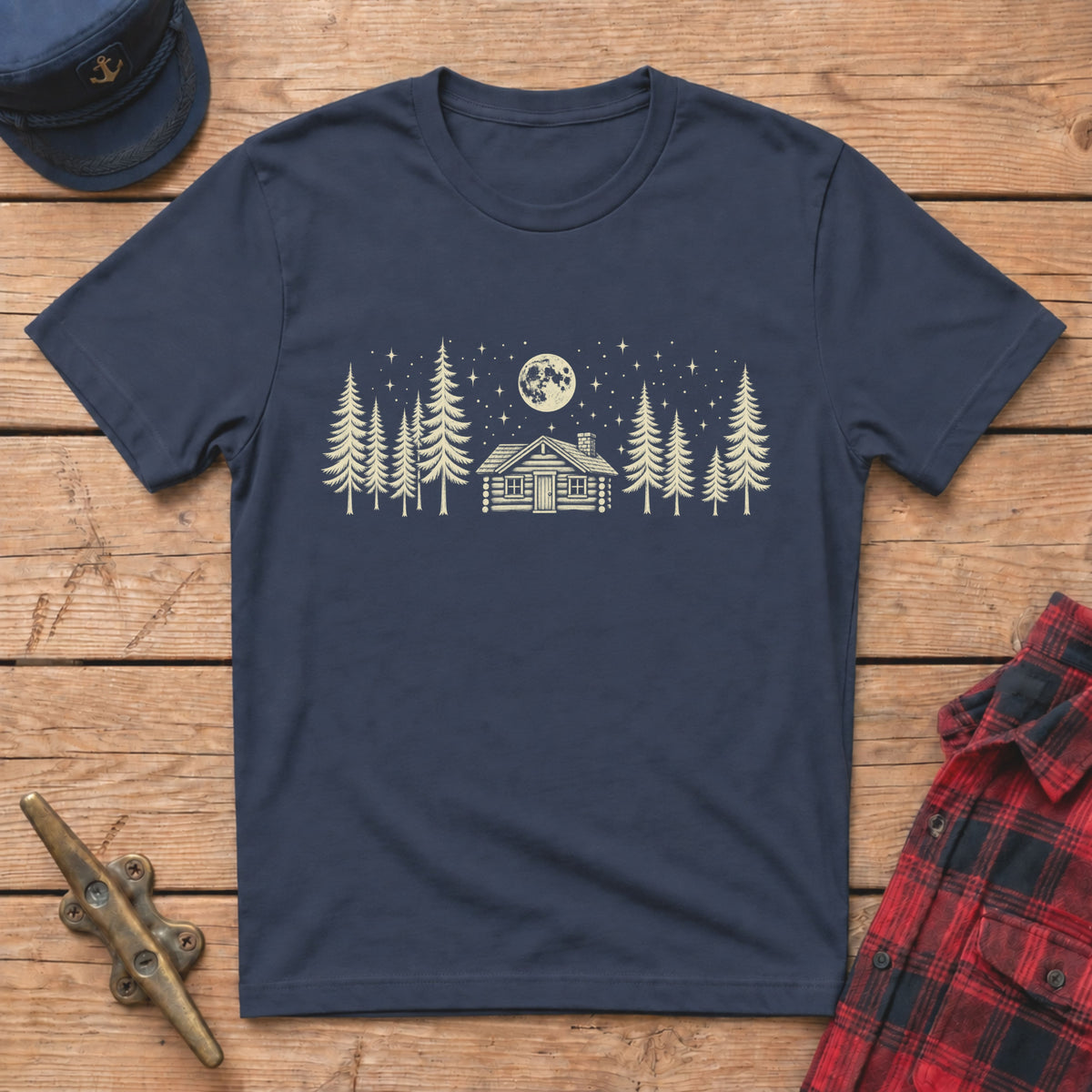 Full Moon Cabin Graphic Tee