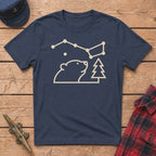 Bear Discovering Constellations Graphic Tee