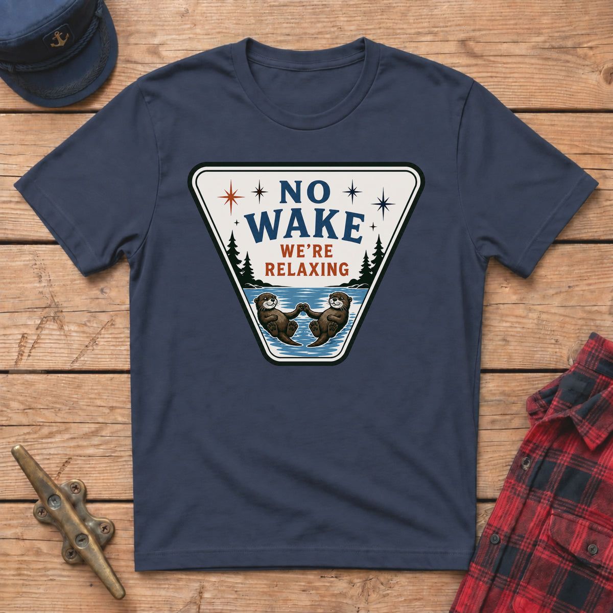 No Wake We're Relaxing Graphic Tee