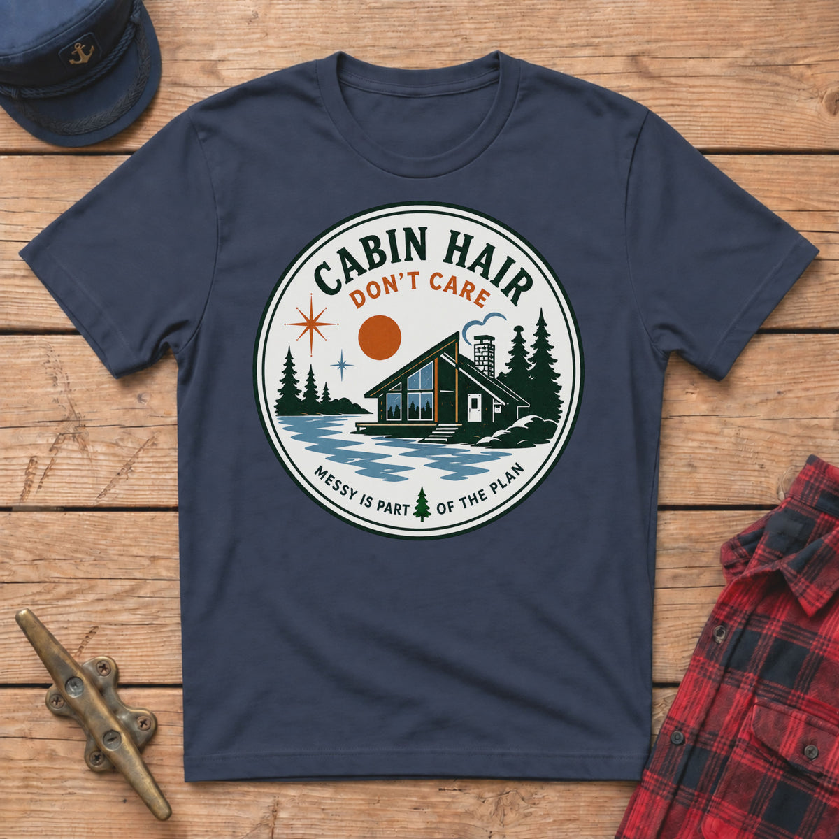 Cabin Hair Don't Care Graphic Tee