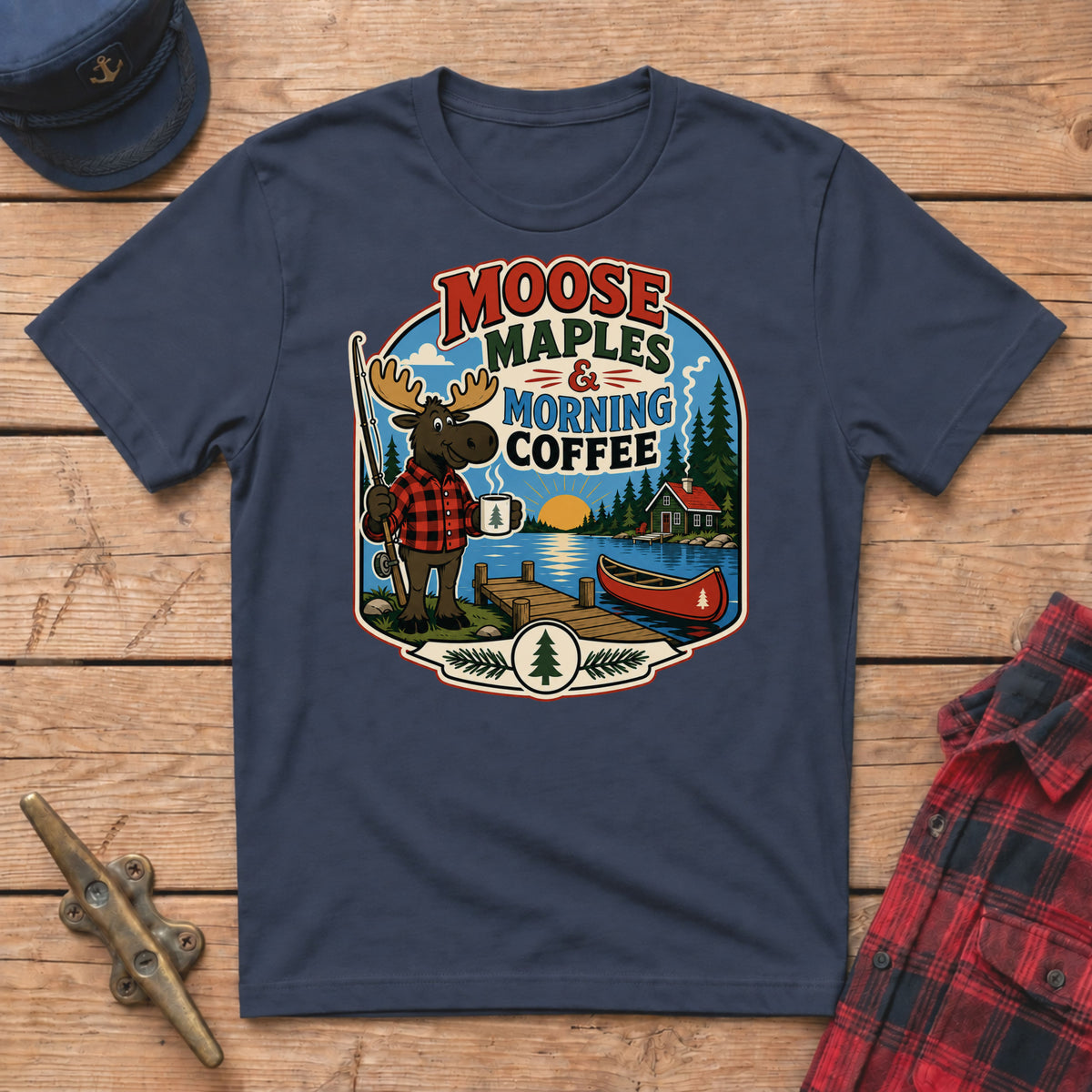 Moose, Maples & Morning Coffee Graphic Tee