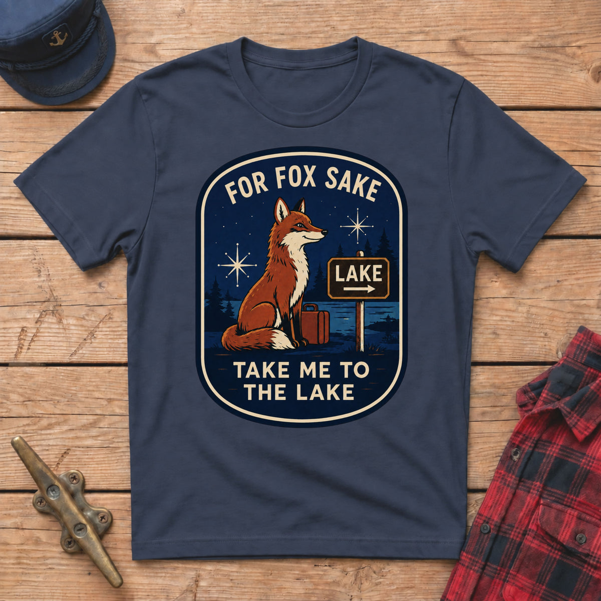 For Fox Sake Take Me to the Lake Graphic Tee