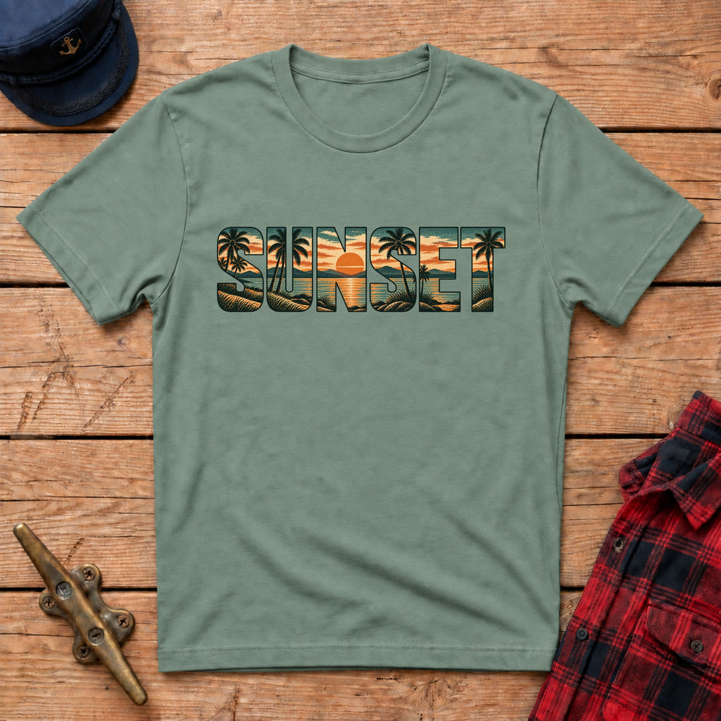 Sunset Cutout Graphic Tee