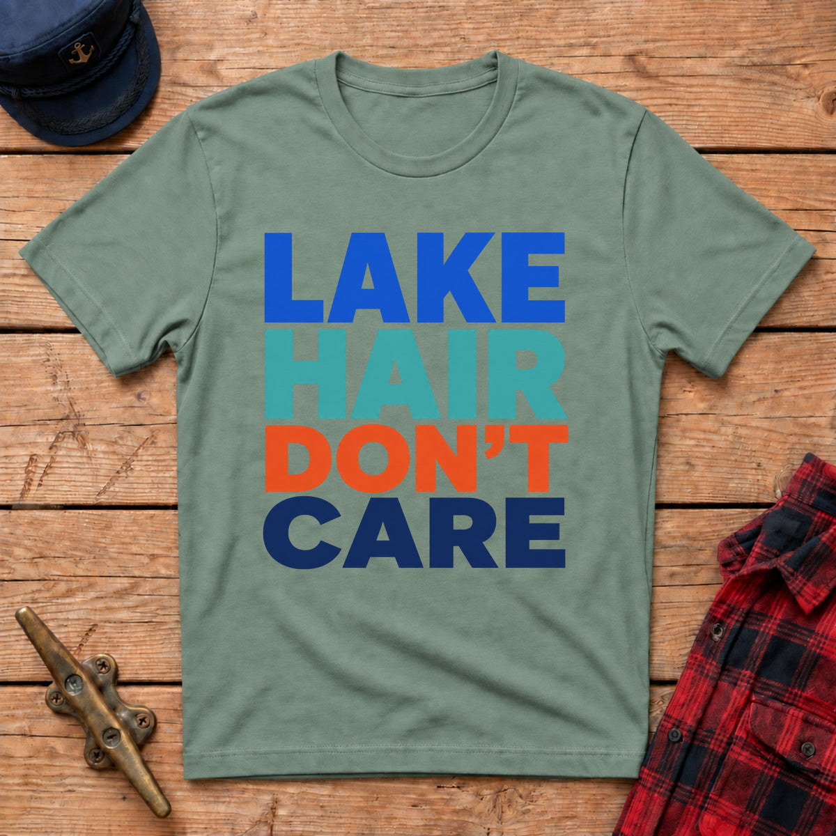 Lake Hair Don't Care Graphic Tee