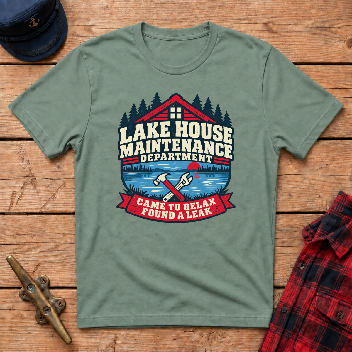 Lake House Maintenance Department Graphic Tee