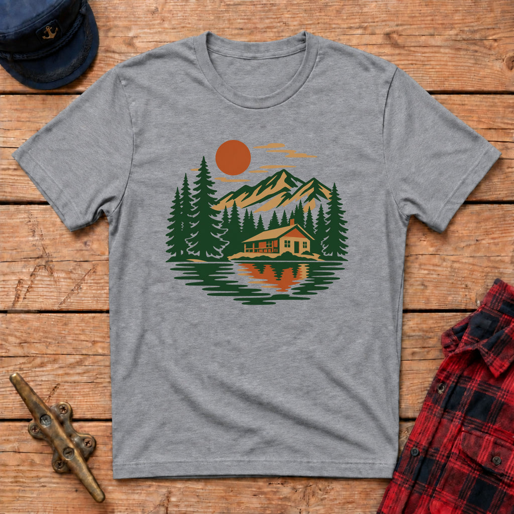 Cabin Sunset Graphic Tee