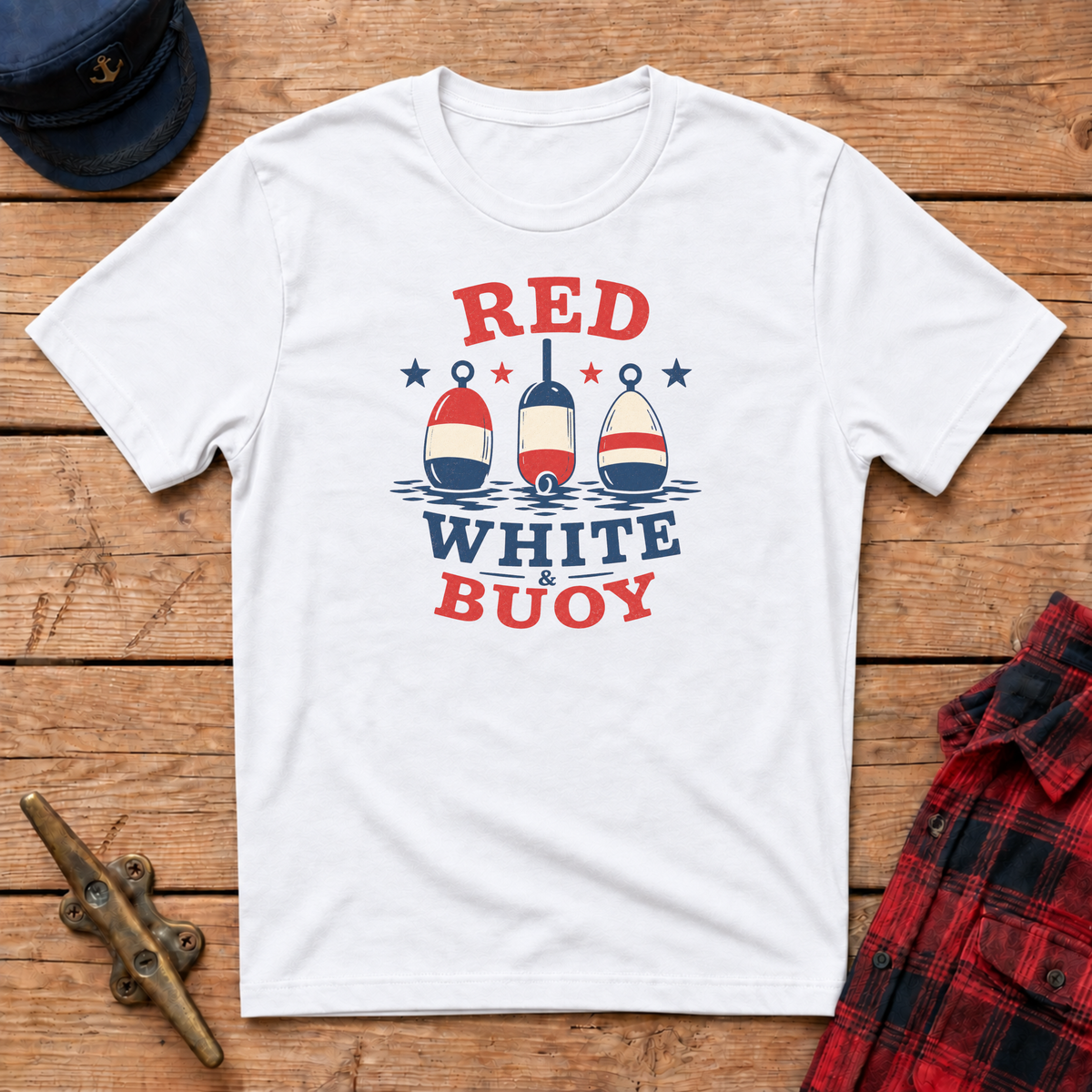 Red, White & Buoy Graphic Tee