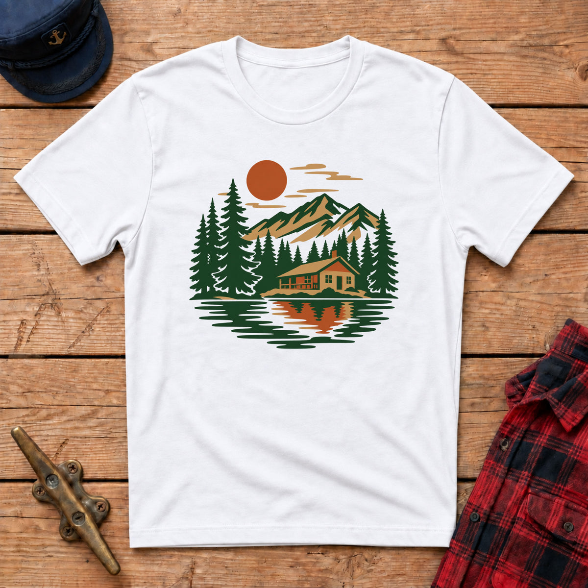 Cabin Sunset Graphic Tee