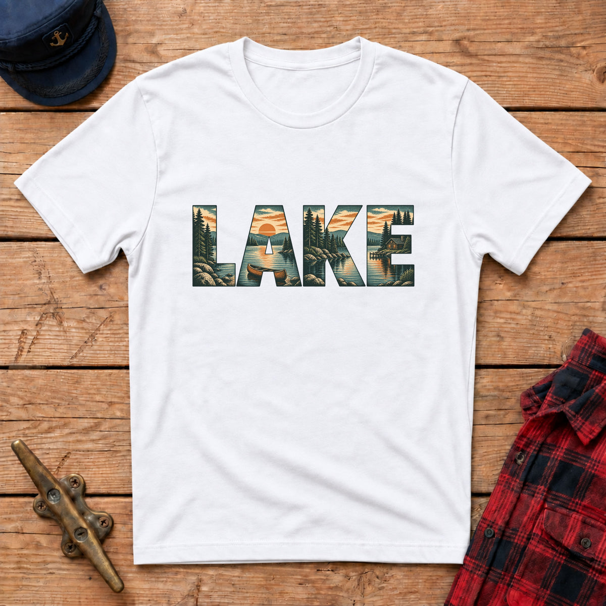 Lake Cutout Graphic Tee