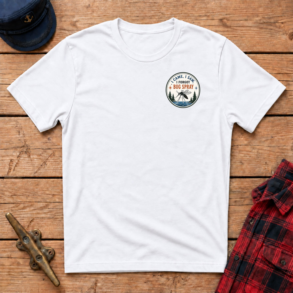 I Came, I Saw, I Forgot Bug Spray Graphic Badge Tee