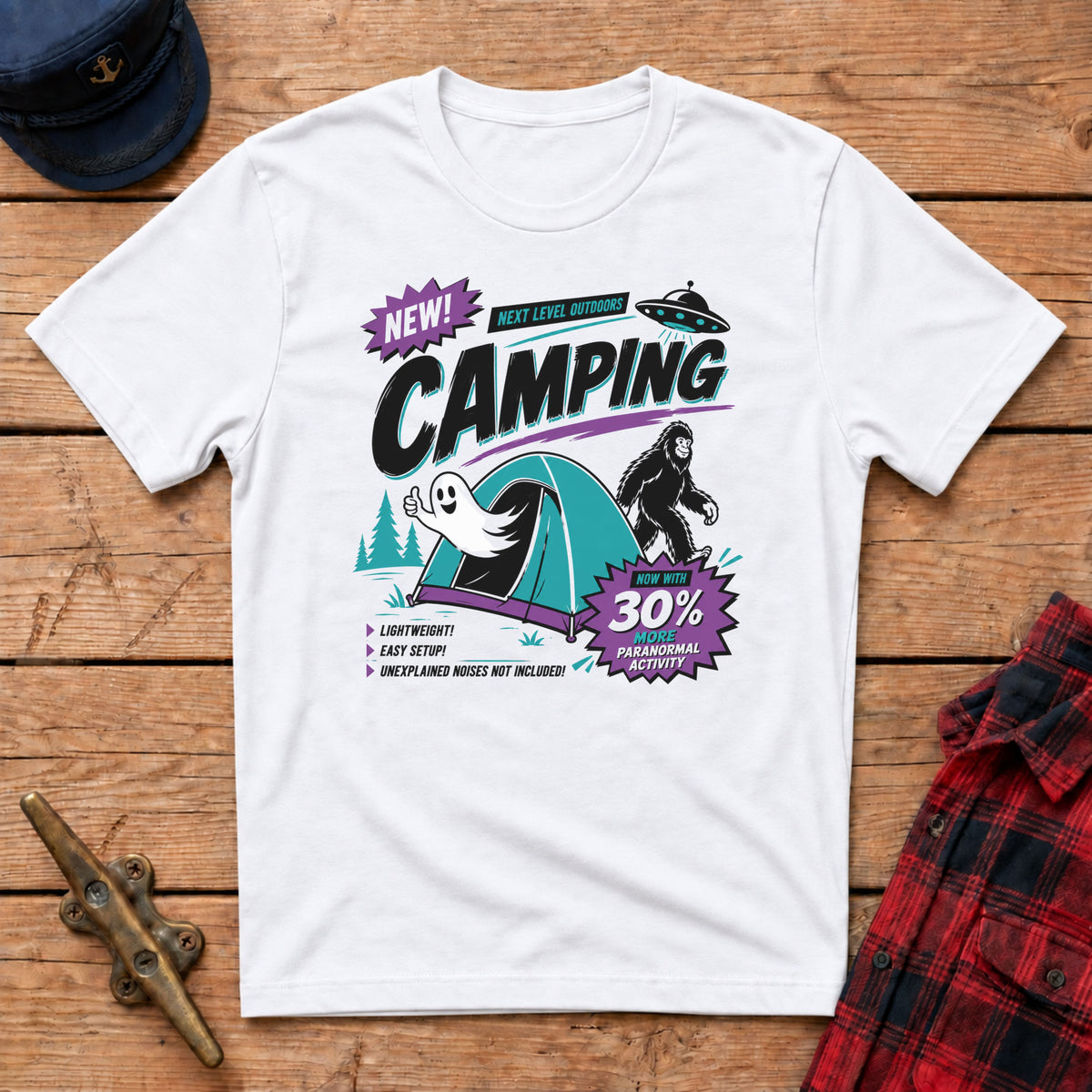 Ghost, Bigfoot & UFO Graphic Tee