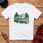 Beaver and Log Graphic Tee