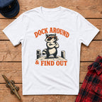 Dock Around & Find Out Raccoon Graphic Tee