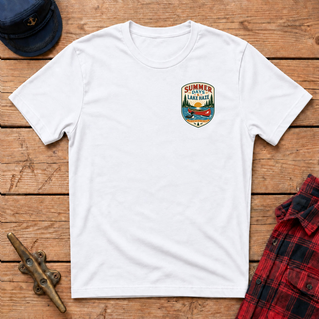 Summer Days & Lake Haze Graphic Badge Tee
