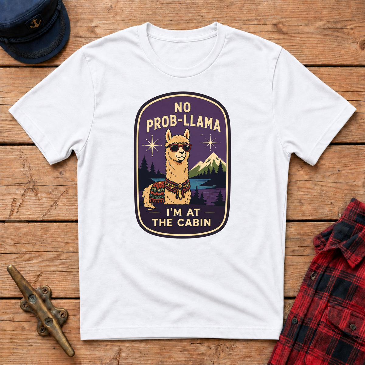 No Prob‑Llama I'm at the Cabin Graphic Tee