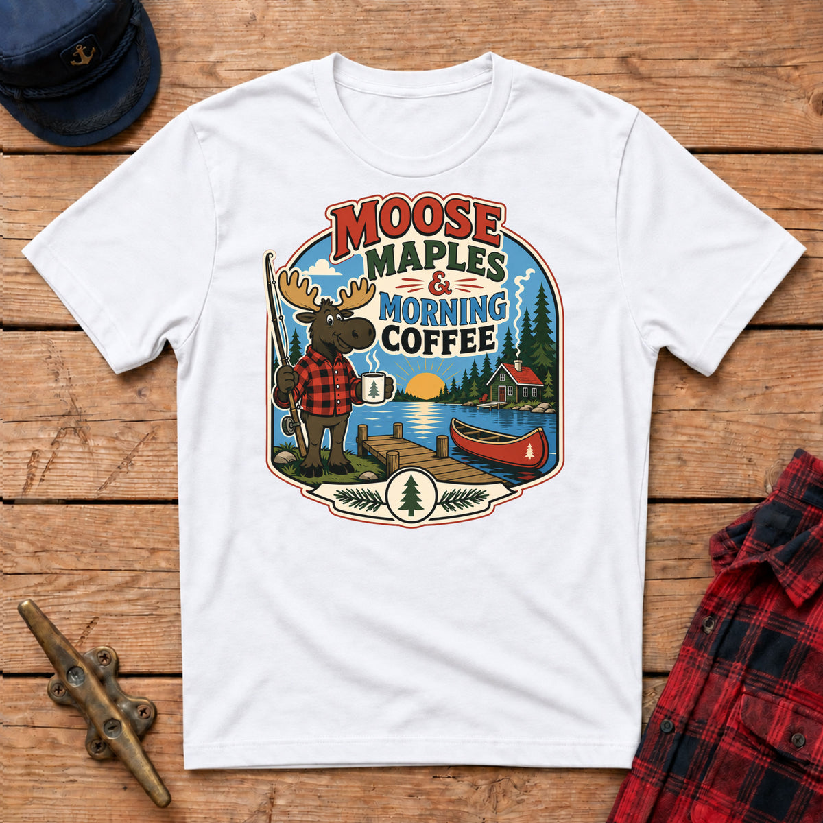 Moose, Maples & Morning Coffee Graphic Tee