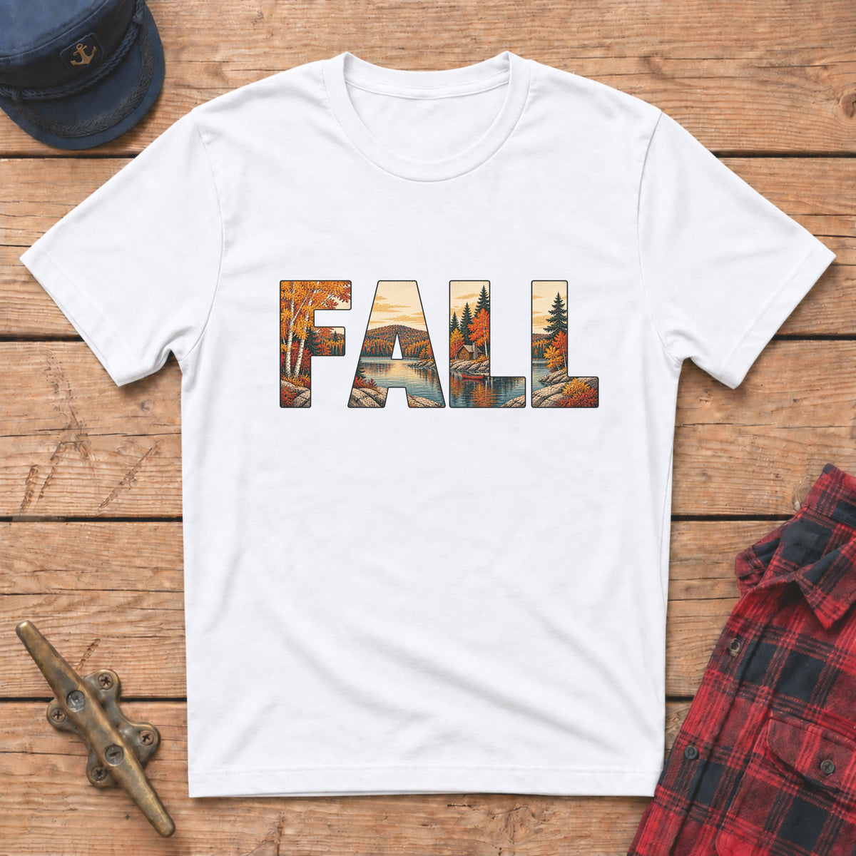 Fall Cutout Graphic Tee