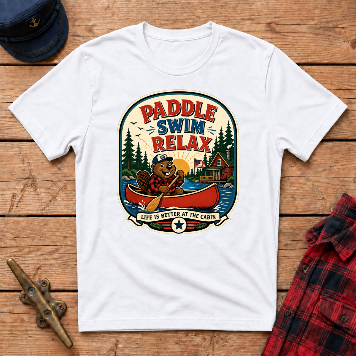 Paddle Swim Relax Graphic Tee