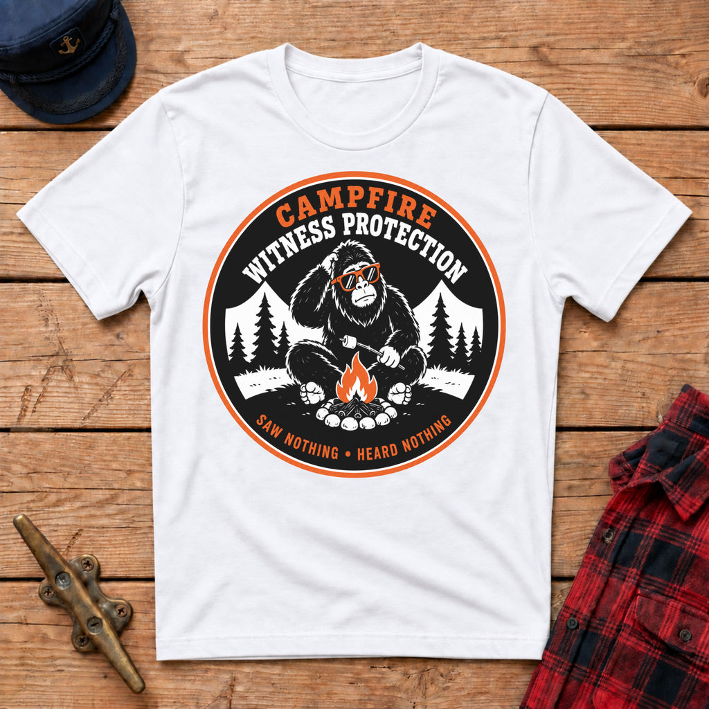 Campfire Witness Protection Graphic Tee