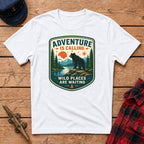 Adventure Is Calling Wild Places Are Waiting Graphic Tee