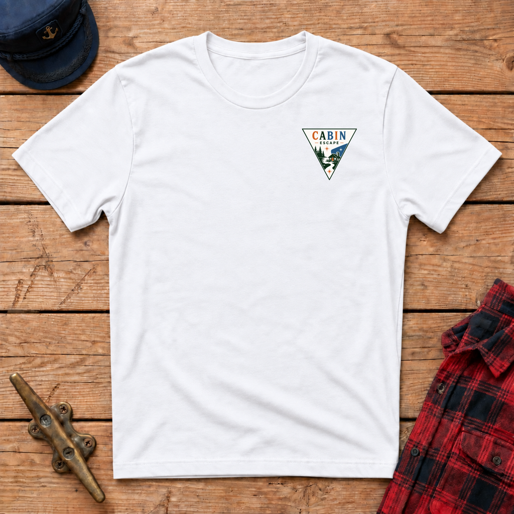 Cabin Escape Triangle Graphic Badge Tee