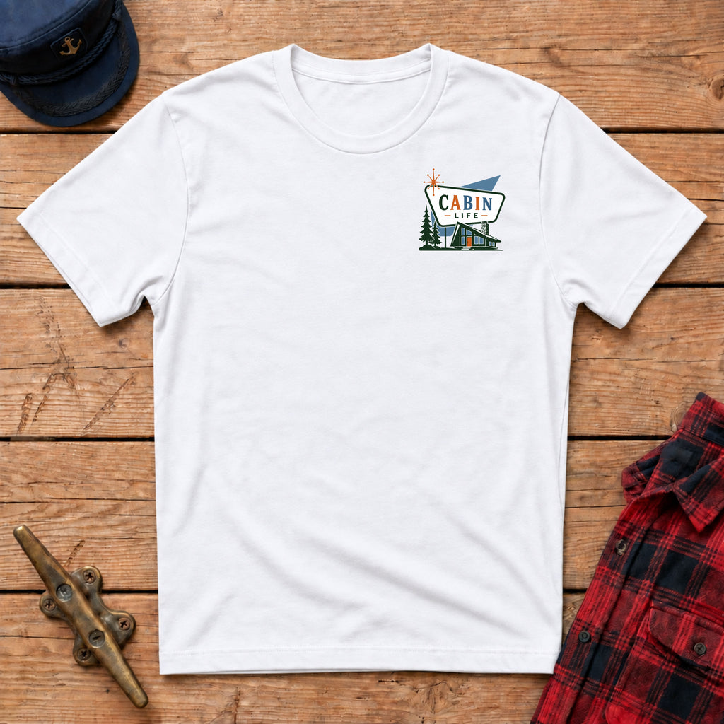 Cabin Life T-Shirt Graphic Badge Tee