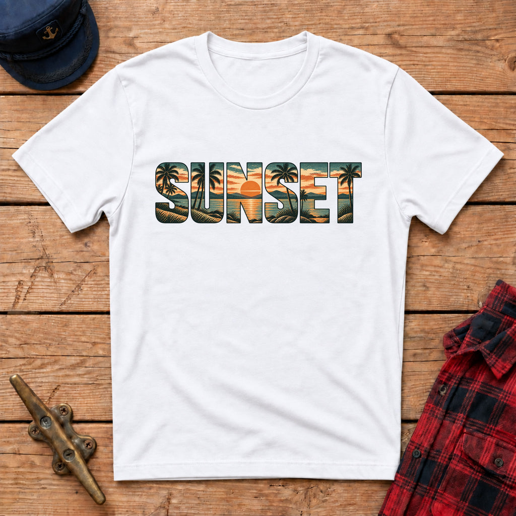 Sunset Cutout Graphic Tee
