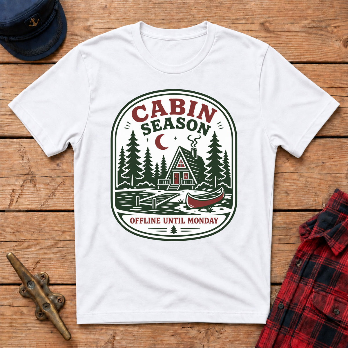 Cabin Season: Offline Until Monday Graphic Tee