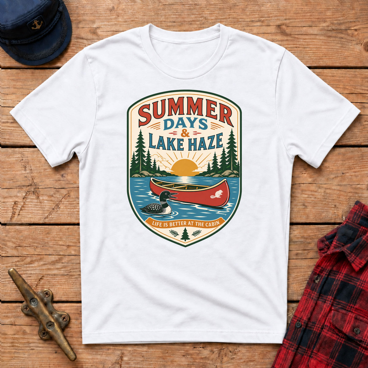 Summer Days & Lake Haze Graphic Tee